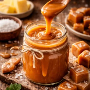 Fondant à la cire d’abeille parfum CARAMAL BEURRE SALÉ Bougie parfumé au parfums de Grasse Orléans Loiret France