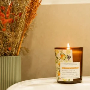Bougie Bien-être Vitalité - Citron, Bazilic & Menthe poivrée