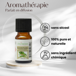 Huile essentielle ravintsara, cinnamomum, camphora 10-ml 100 % naturelle Huiles essentielles Zen' Arôme Aromathérapie Les Ateliers Voluptueux Orléans Loiret France