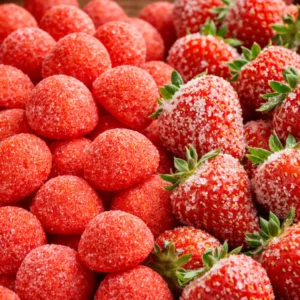 Fondant à la cire d’abeille parfum FRAISE TADA Fondant parfumé Bougie parfumée Parfum de Grasse Orléans Loiret France