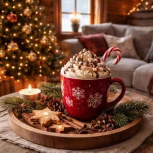 Fondant à la cire d’abeille parfum MOCACCINO DE NOEL Fondant parfumé Bougie parfumée Parfum de Grasse Orléans Loiret France