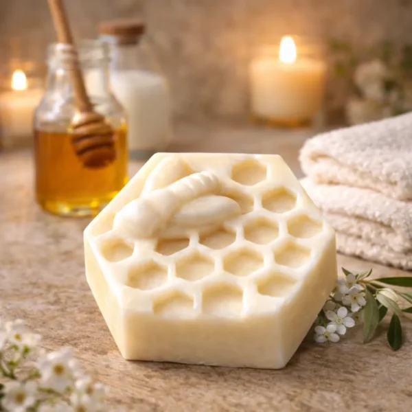 Savon au lait de chèvre parfum MIEL