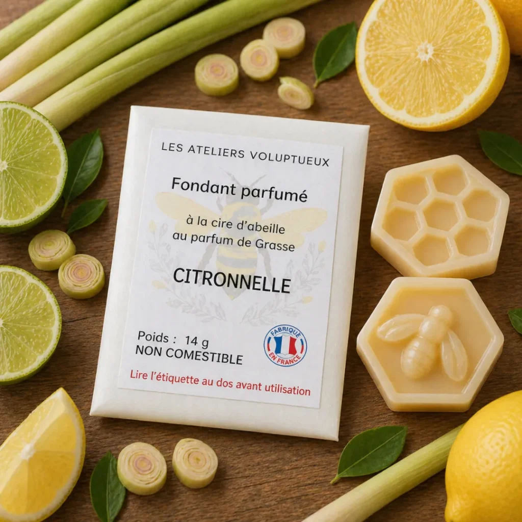 #lesateliersvoluptueux #fondantparfume #cire #abeilles #diffuseur #bruleparfum #bougie #décoration #parfumdegrasse #parfumambiance #parfum #orleans #loiret #france #citronnelle