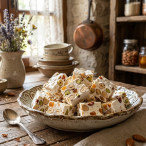 Fondant à la cire d’abeille parfum NOUGAT BLANC Fondant parfumé à la cire d'abeille Les ateliers voluptueux Fondant parfumé Bougie parfumée Parfum de Grasse Orléans Loiret France