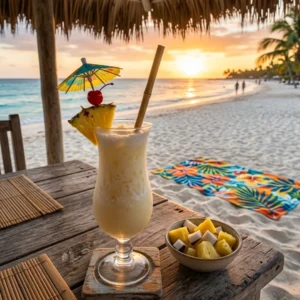 Fondant à la cire d’abeille parfum PINA COLADA Bougie parfumée Parfum de Grasse Orléans Loiret France